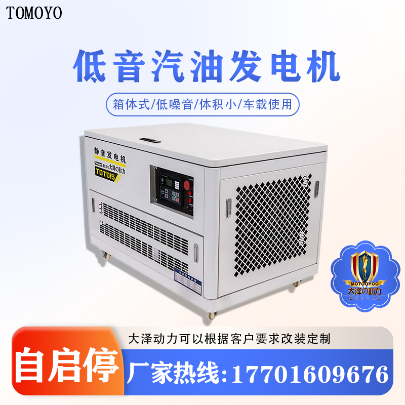 大泽动力 实验室用12KW静音汽油发电机 TOTO12-V