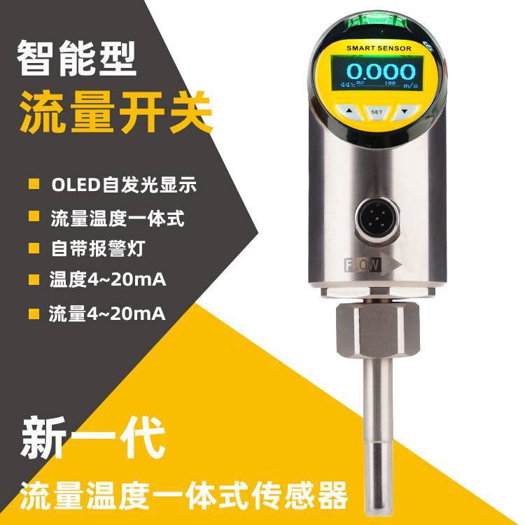 水用流量开关 流量温度监控器 国产替换FT51系列 水流开关 流量继电器