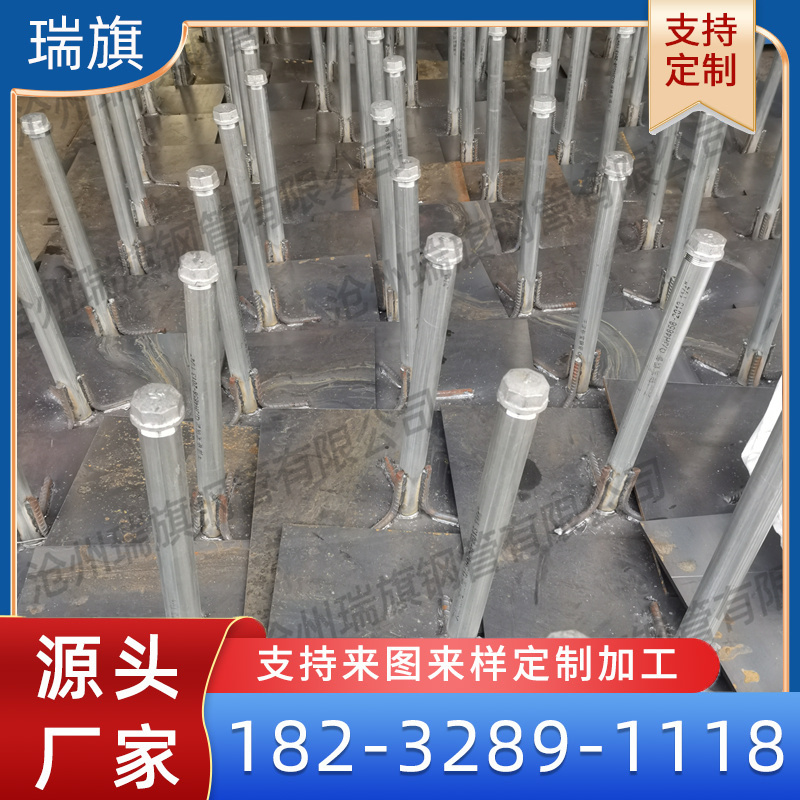 镀锌沉降板 桥梁公路预埋沉降观测桩 水准测头 沉降杆