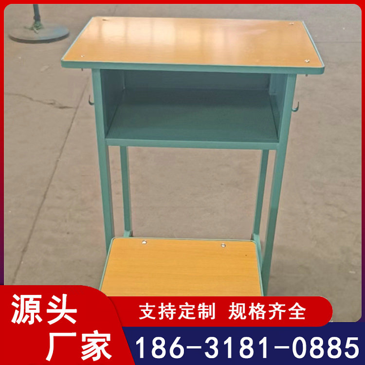 学生课桌椅子 单人学习桌培训班中小学生学校课桌凳厂家