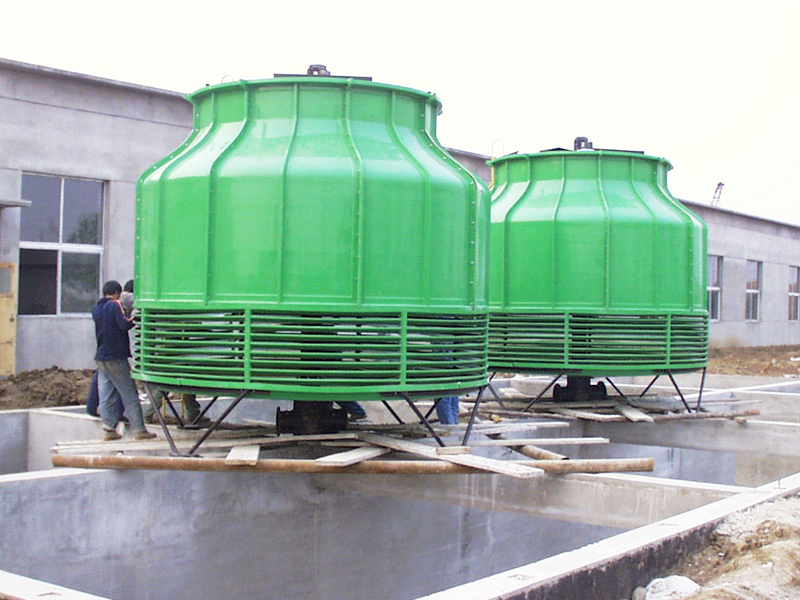 玻璃钢冷却塔圆形冷却水塔小型冷却塔工业冷冻箱高温冷水塔凉水塔