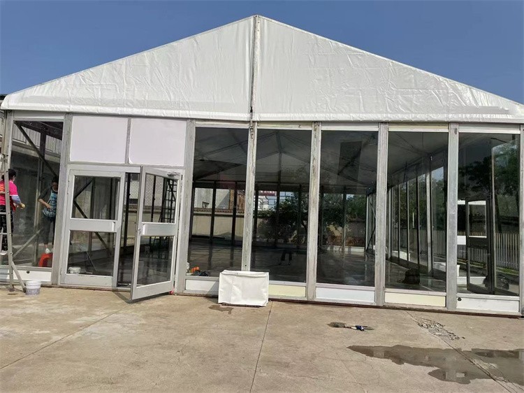 玻璃幕墙篷房 临时展厅 源头厂家支持设计 上门安装