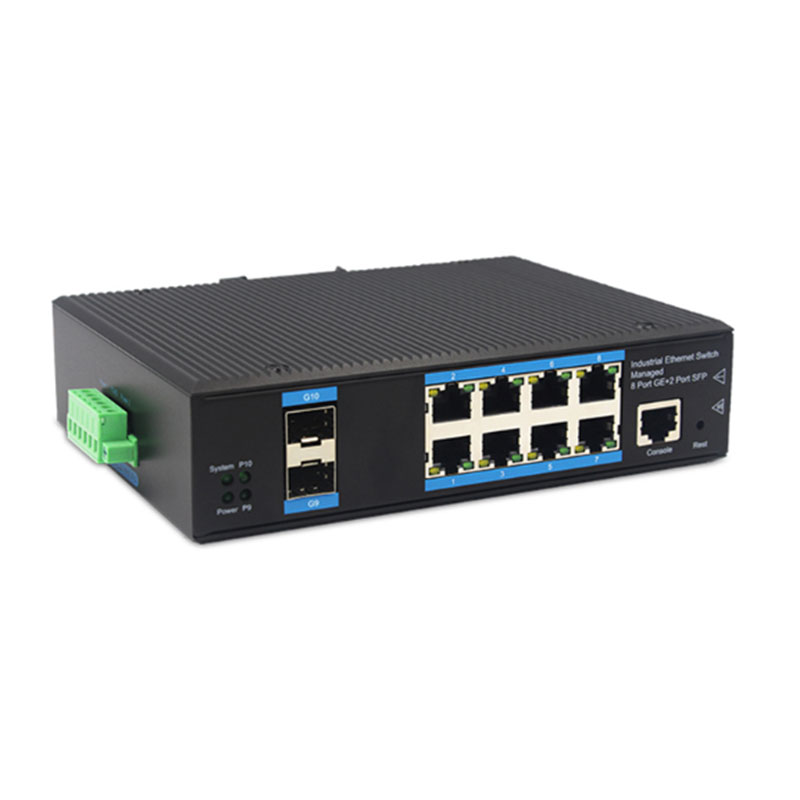 文朗WL-GYJ208G02SFP系列管理型千兆2光8电工业级交换机