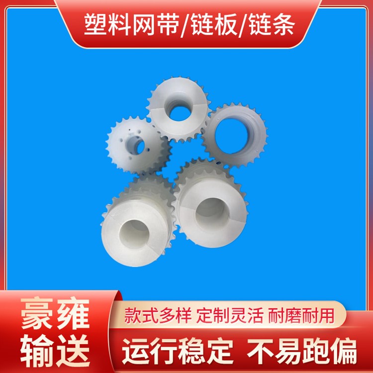 滚子链塑料齿轮 PP传动链轮订做 尼龙齿轮按需生产 规格定制