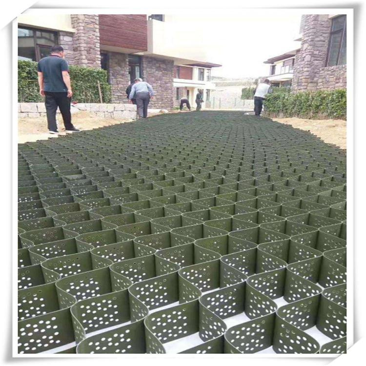 土工格室厂家 路基加固河道挡土墙护坡蜂巢约束系统 蜂巢土工格室