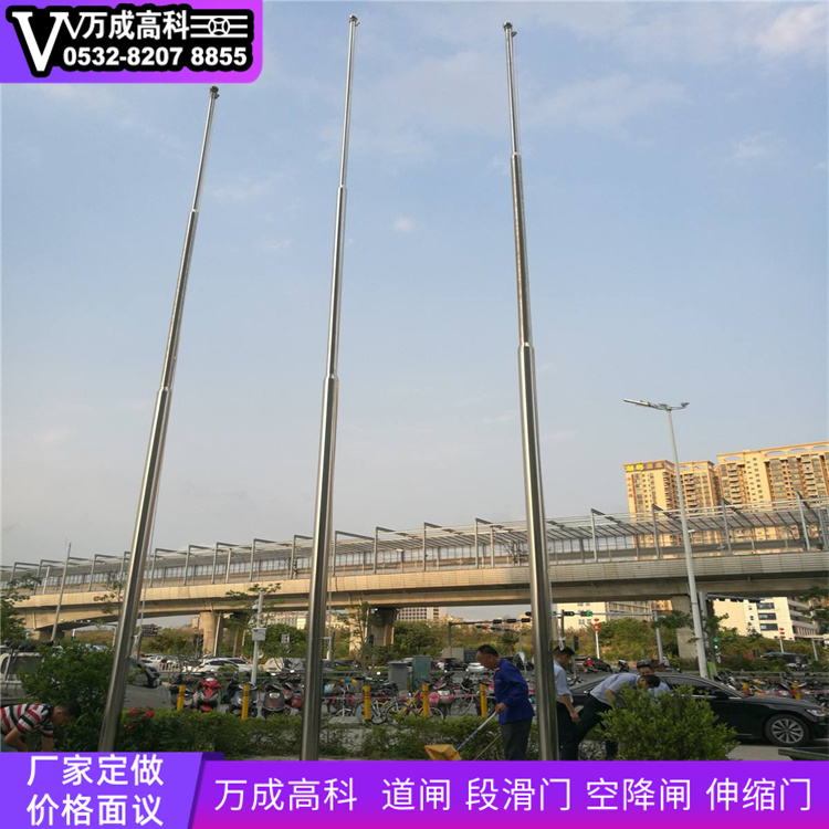 旗杆选材严格 万成高科旗杆选材严格