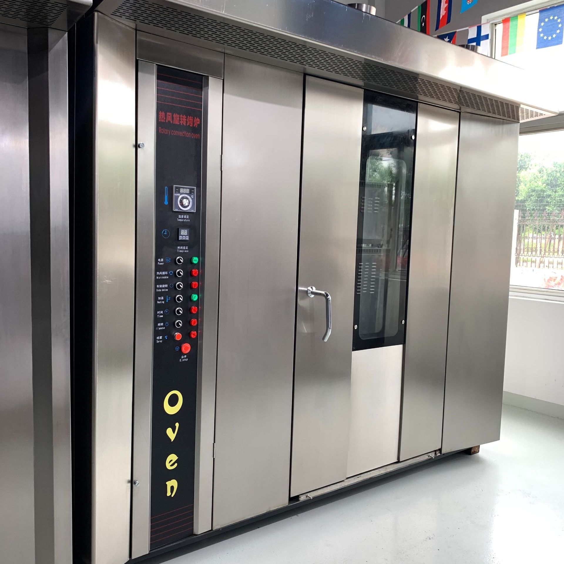 32盘64盘热风旋转炉 悬挂式烤鸭炉 大型电热风月饼烤箱 rotary oven