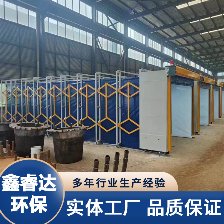 移动伸缩房 工业喷涂喷漆房 轨道式无尘打磨房自动伸缩