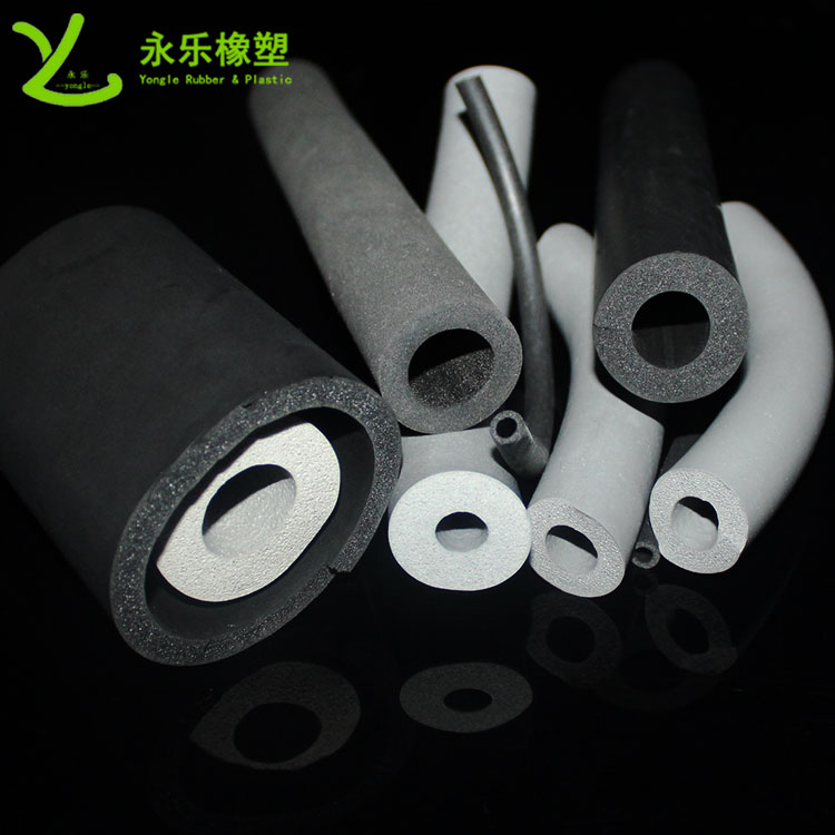 发泡硅胶管 挤出彩色硅胶发泡管细孔发泡