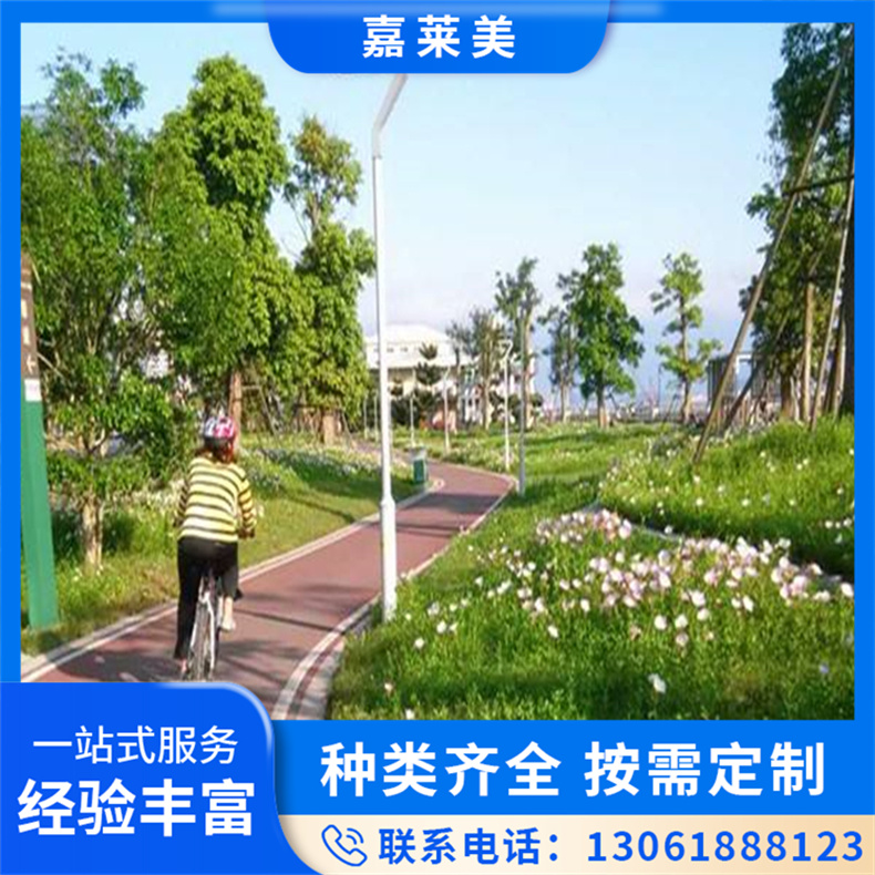 彩色陶瓷颗粒防滑路面施工 市政道路美化工程