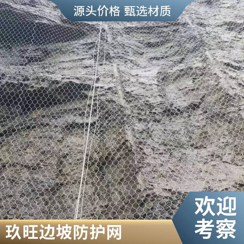 山体边坡防护网 矿山复绿土坡治理铁丝网 镀锌环形拦石网