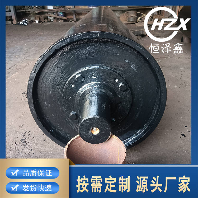 矿山滚筒 包胶 涨套连接 铸钢接盘 瓦座 恒泽鑫
