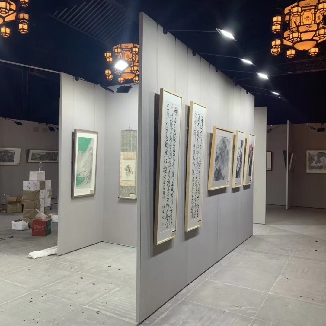 北京画展布置 移动展墙 临时布展展架 屏风支架铝合金 北京活动板墙展板租赁