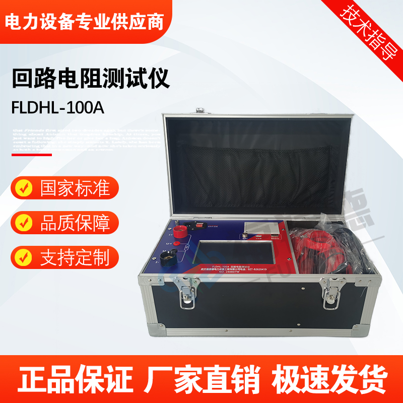 福禄德FLDHL-100A回路电阻测试仪智能打印开关接触手持式测量仪器