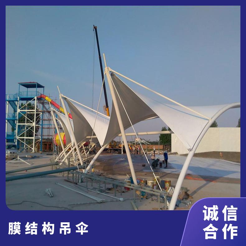公园伞型景观膜结构单挑双挑吊杆式造型美观免费设计/安装服务