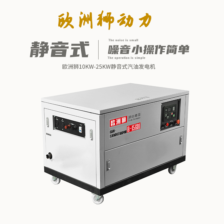 高原10 12 15 20 25kw静音汽油发电机水冷移动式