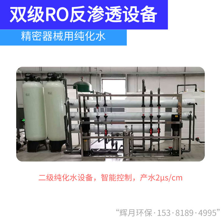 工业纯水处理设备工厂 辉月环保 大型反渗透净水机可订制