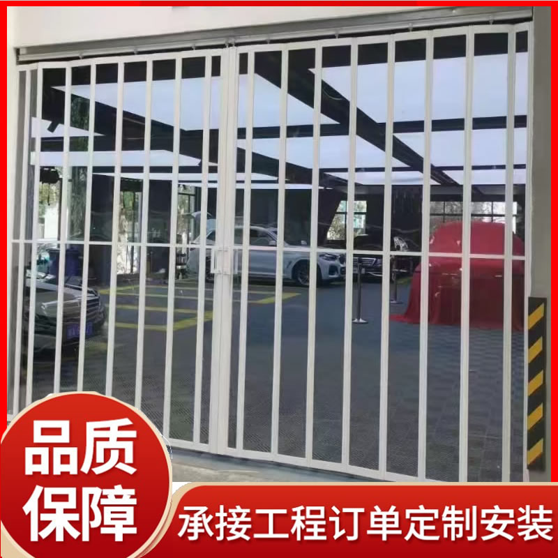 铝合金推拉PVC折叠门 隐形横向折叠 防水防晒 宴会厅专用  腾硕