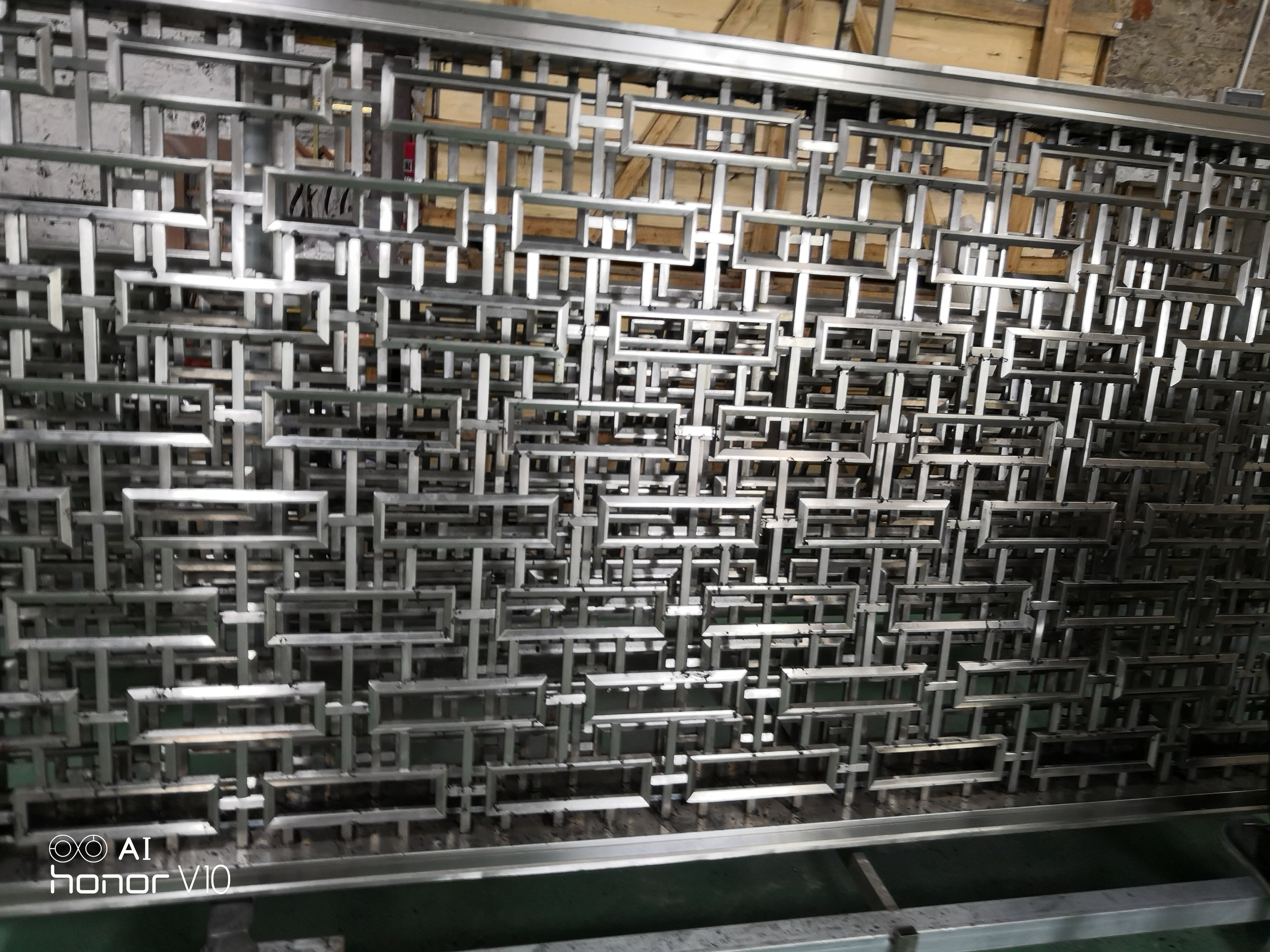 金属花艺屏风定制安装 大型艺术景墙加工厂
