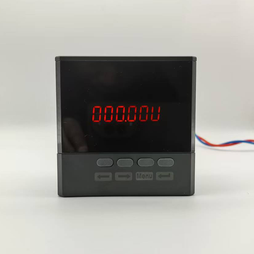 智能单相数显交流电压表SX6L-ACV数码管显示67 76 91 112开孔尺寸