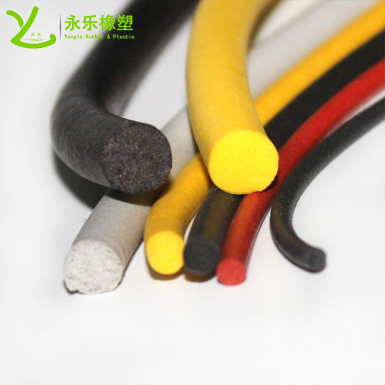 发泡硅胶圆条 电线盒防水阻燃密封发泡条