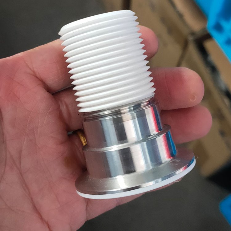 卫生级衬氟外丝接头定制