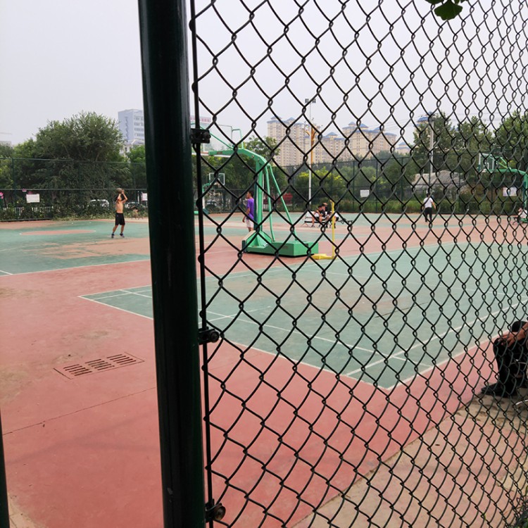 小区蓝球场隔离网围栏 户外体育场防护网 勾花网护栏学校球场护栏网