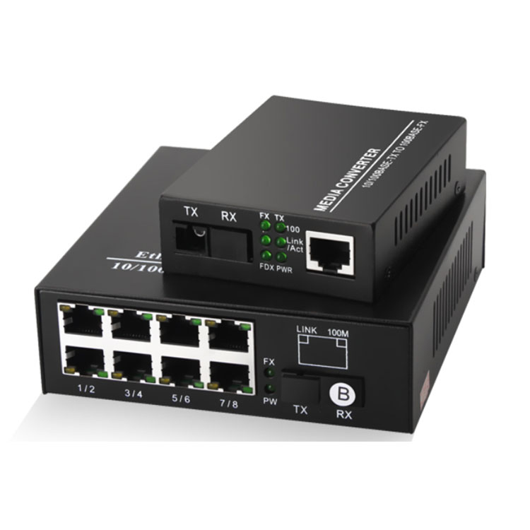 文朗WL-280/260系列千兆1光8电收发器