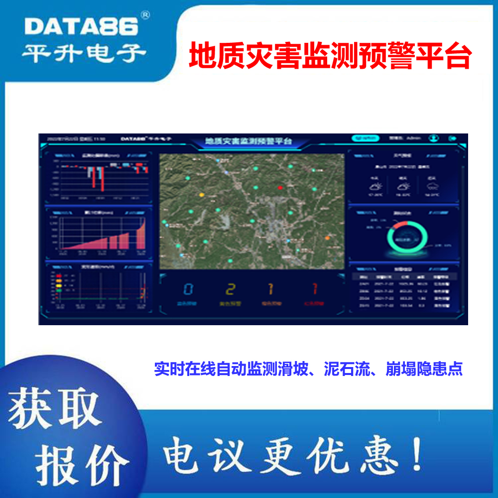 地质灾害智能监测预警系统解决方案 地质灾害软硬件一体化监测平台 遥测终端机RTU