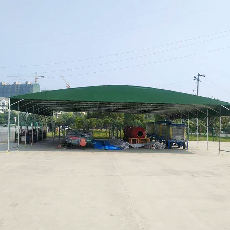伸缩雨棚定时安装厂家鑫屹 电动推拉棚 全国上门施工