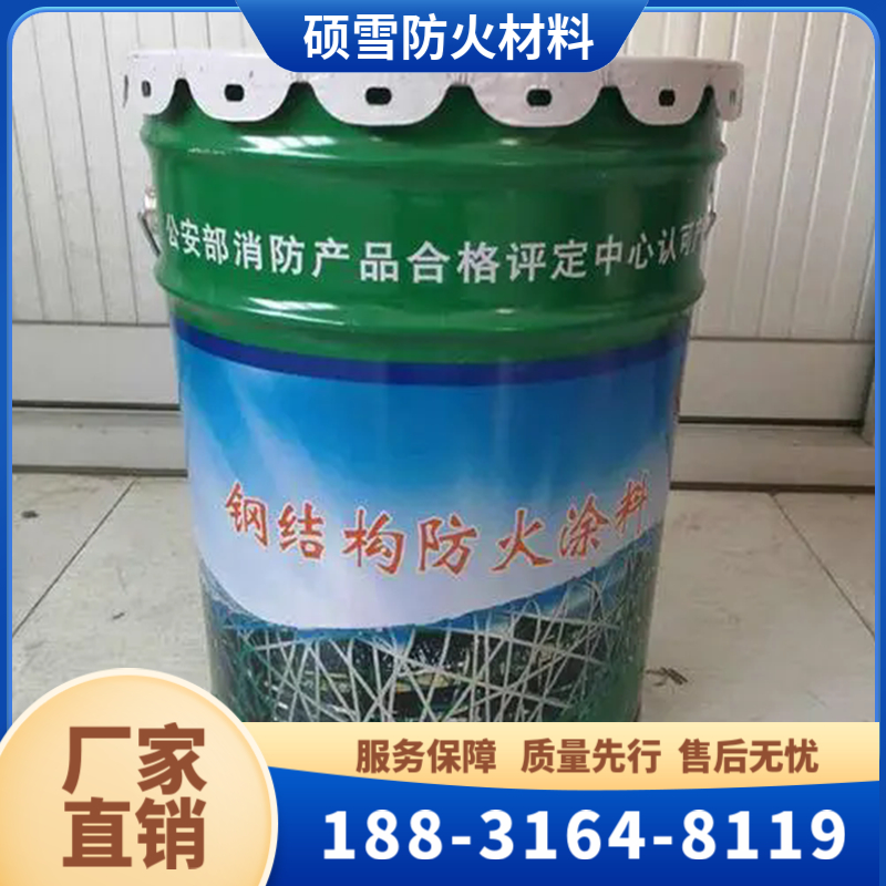 硕雪 钢结构防火涂料膨胀型 水性油性防火漆 防火涂料定制