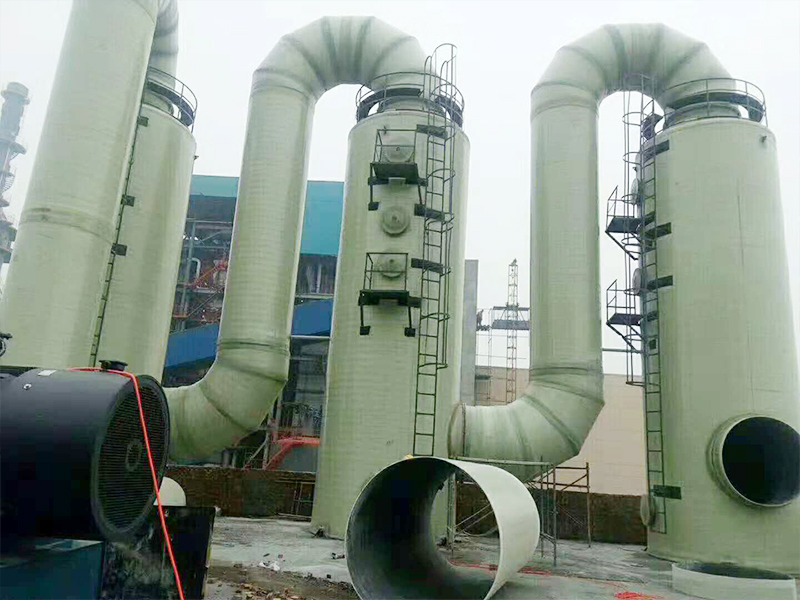 玻璃钢脱硫塔 湿法烟气除尘塔脱硝塔 工业酸雾净化吸收塔