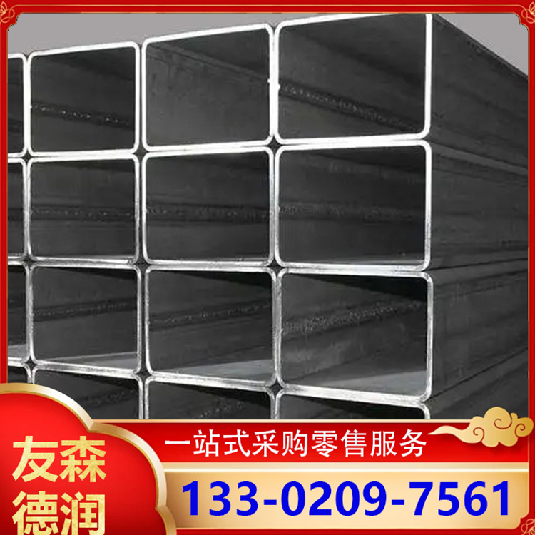 热镀锌方管 镀锌带方矩管 6米定尺方形管 幕墙厂房用矩形管