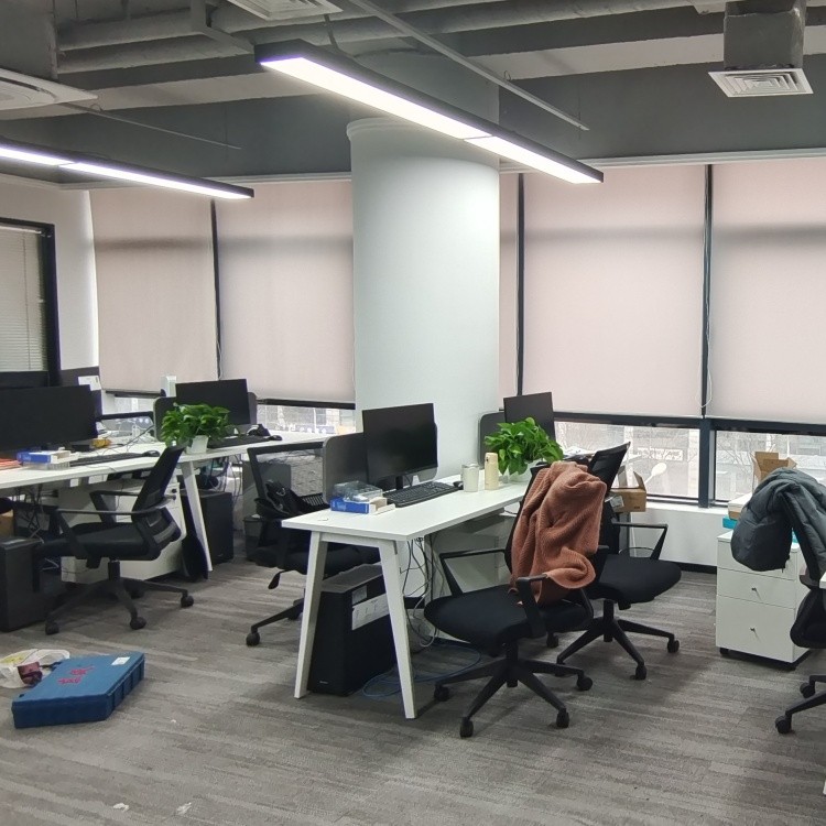 办公卷帘 免打孔遮阳遮光办公室手动窗帘
