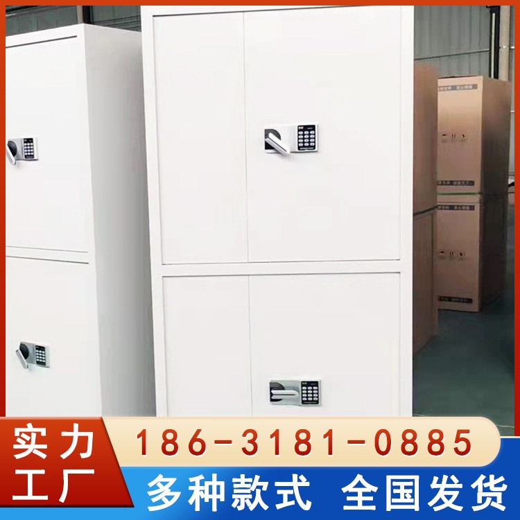 隐藏式保密柜 灰白色 指纹锁单门双门存放密码文件柜 多款批发