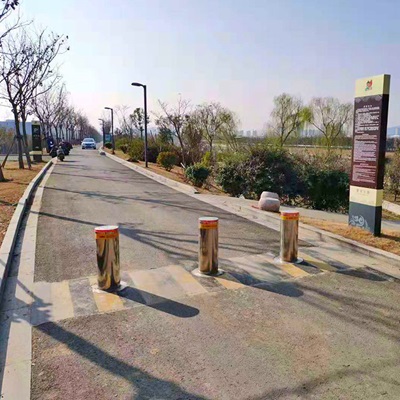 半自动不锈钢升降柱厂家  校门口智能升降柱 反恐升降柱