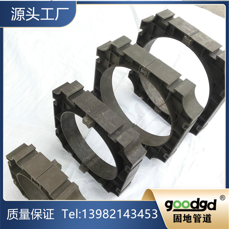 管枕 黑色电缆排管卡 防浮塞固地科技