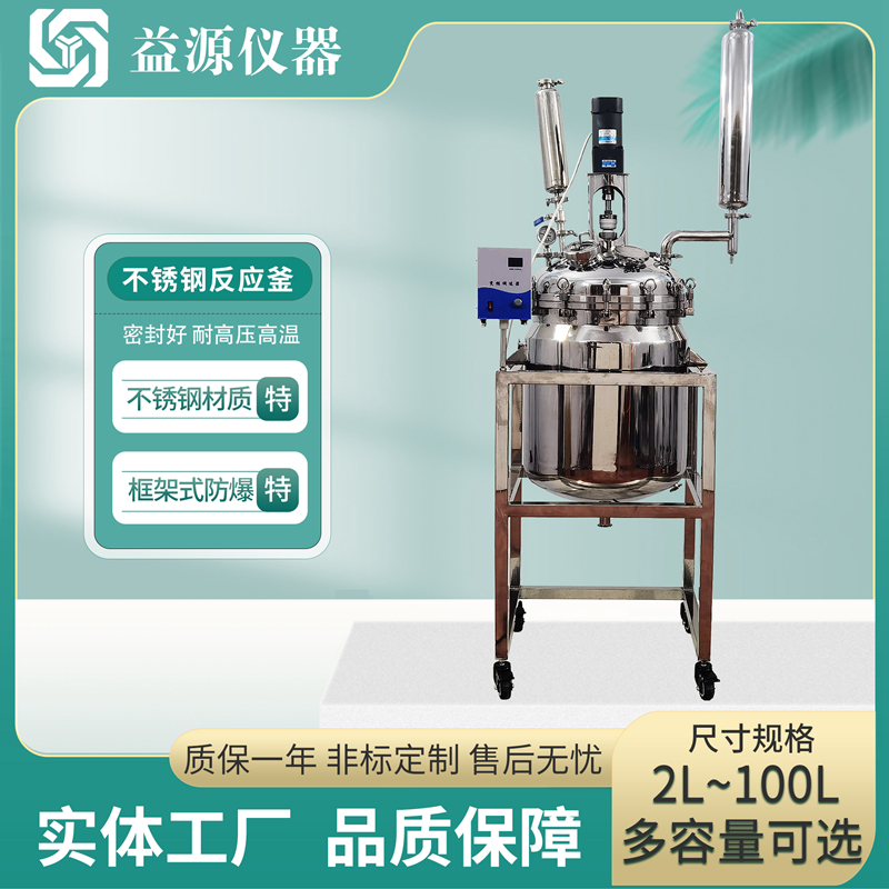 不锈钢反应釜(2L-100L防爆电加热 ) 双层