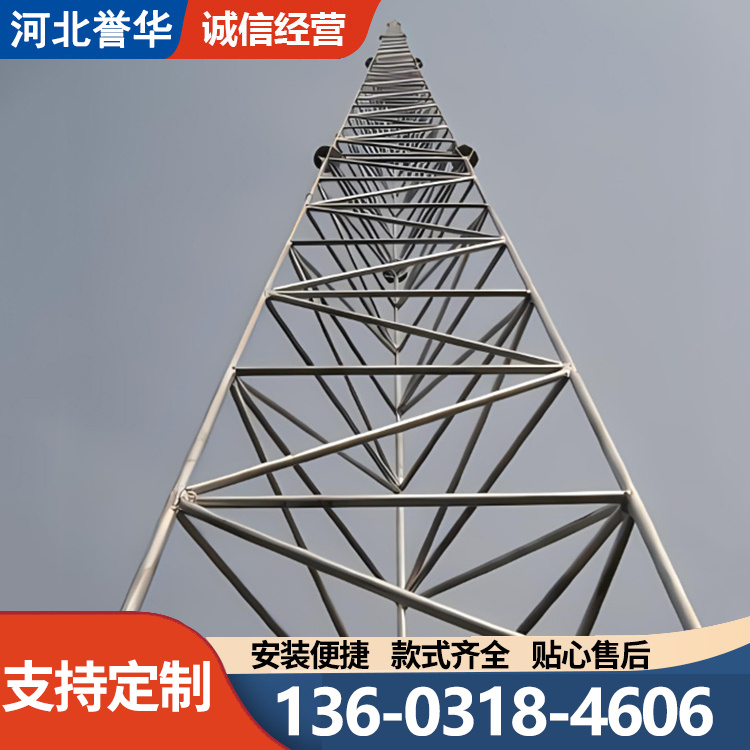 避雷塔架 圆钢角钢避雷塔 避雷针塔坚固耐用 避雷塔生产厂家 按需定制