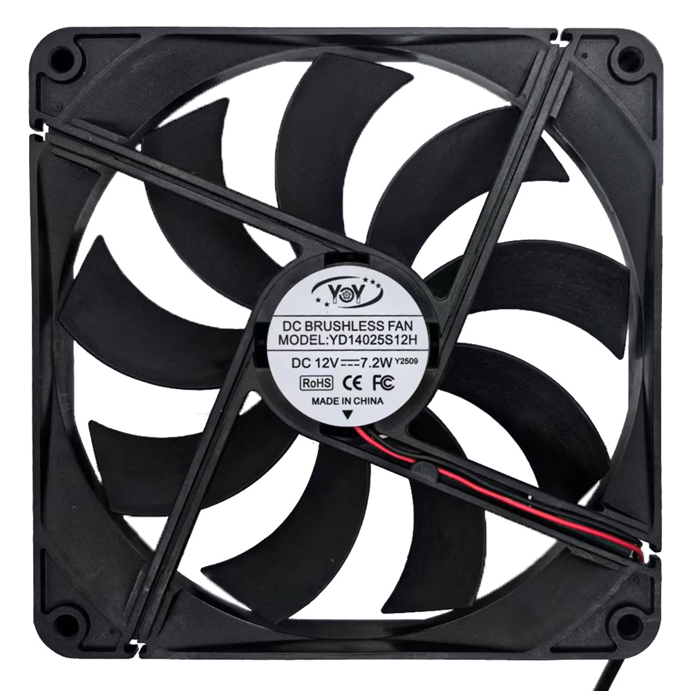 YD14025S12H 12V 7.2W 2000转含油风扇