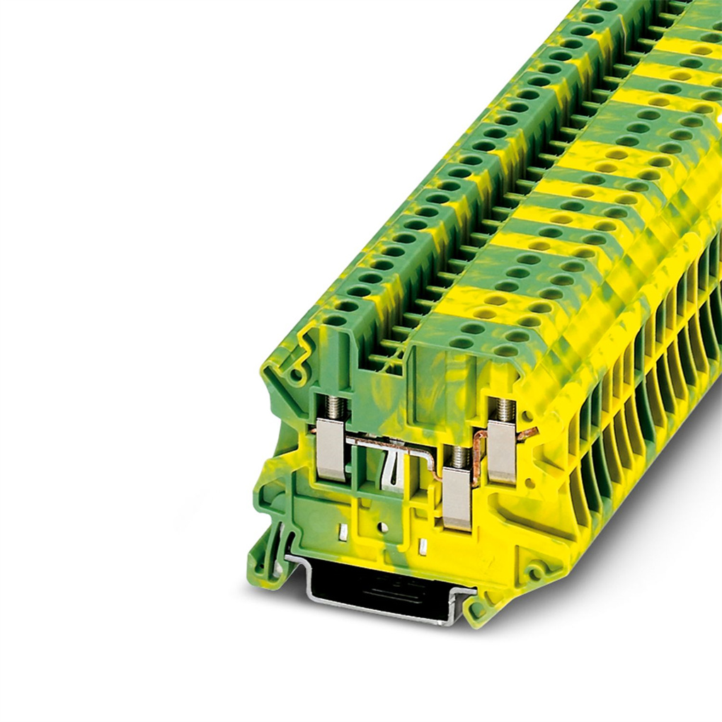 菲尼克斯 分断接线端子 UT 2,5-TWIN-PE 控制器 接线盒 3044539一包50个