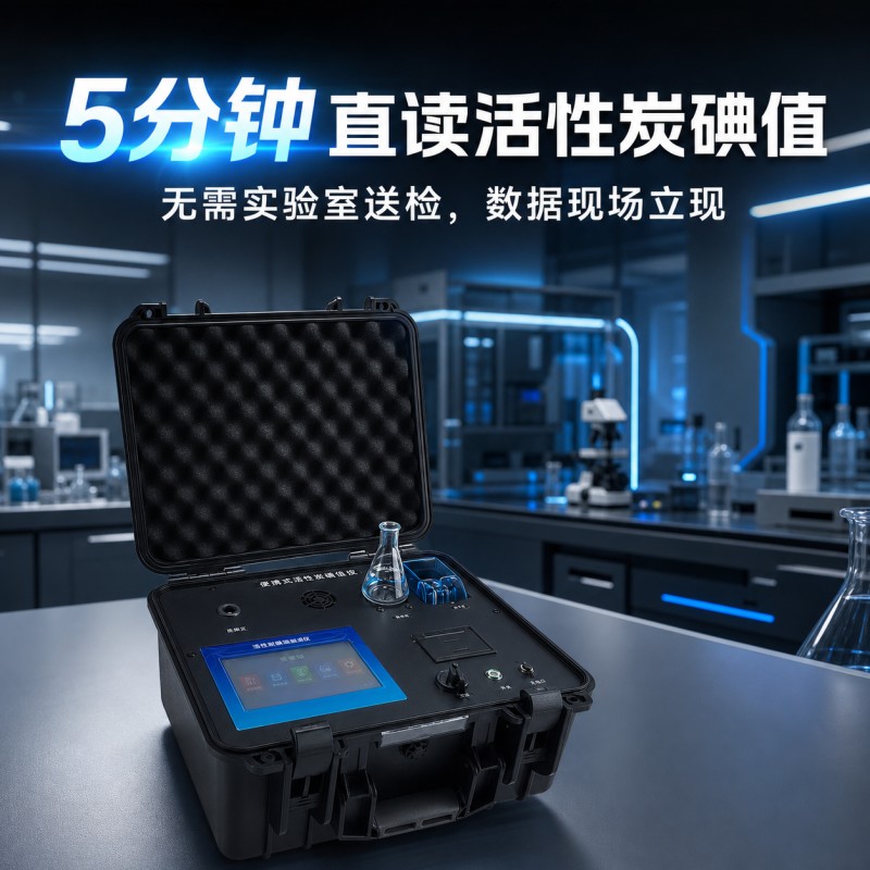 活性炭微孔吸附能力快速测定 便携式分光光度法碳碘吸附值检测仪