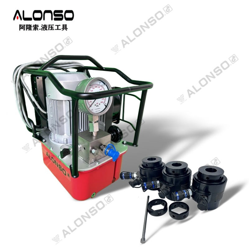 多级双节液压螺栓拉伸器-ALONSO液压M60锚栓拉伸器