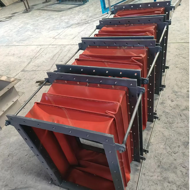 非金属补偿器 柔性织物膨胀节 硅胶蒙皮软连接