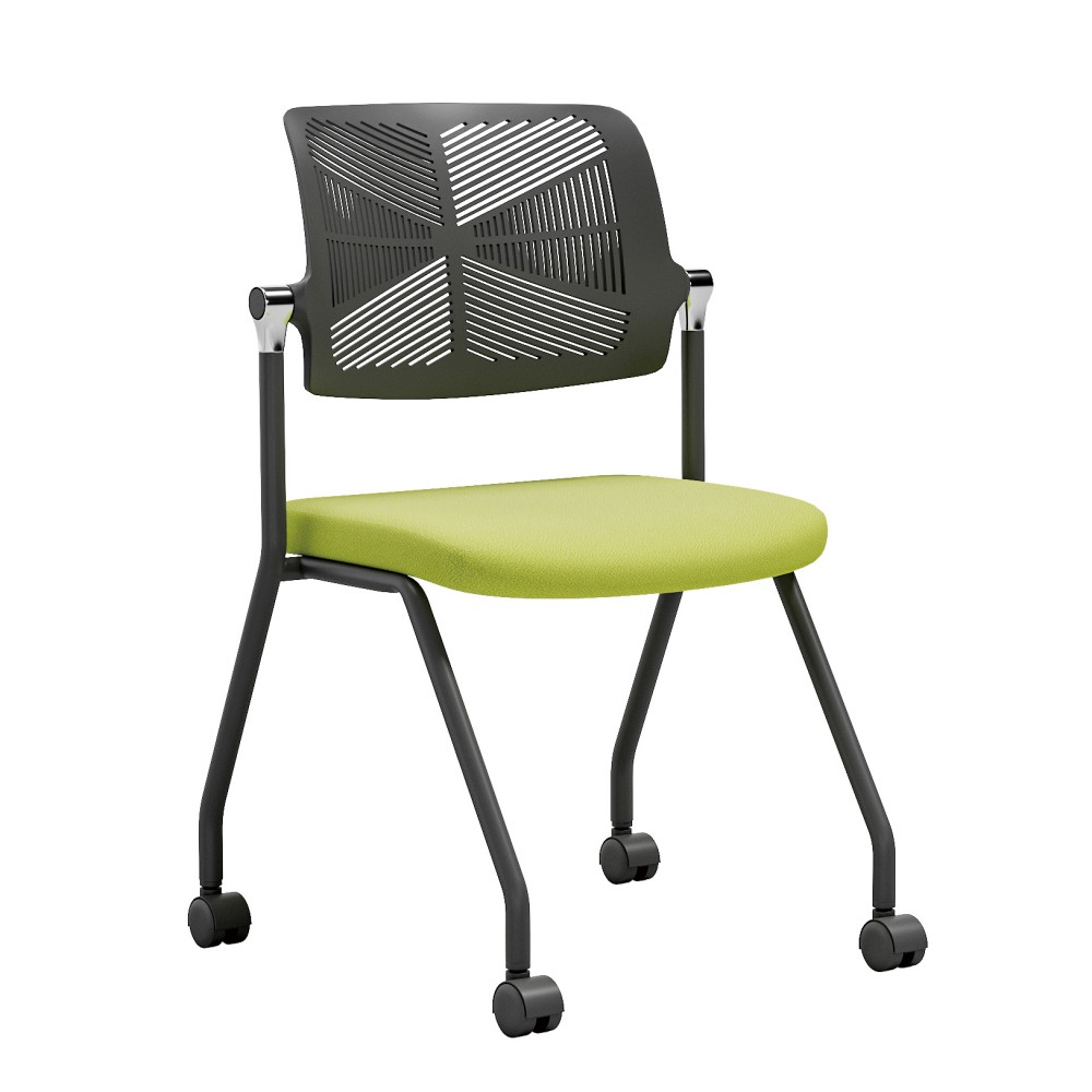 简约靠背培训椅 无写字板款会议室椅 学校教室听课椅经济实惠款