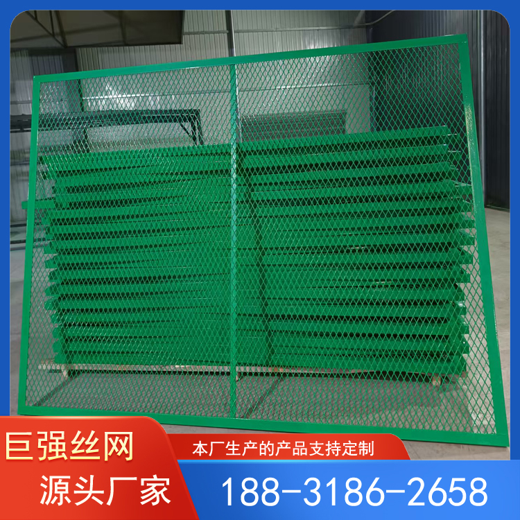 高速公路桥梁防抛网 菱形孔河道高架桥钢板网 护栏隔离网 巨强丝网
