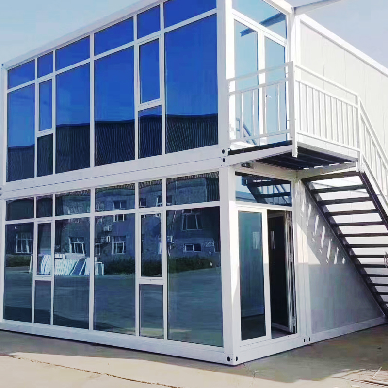 住人活动打包箱房 单层双层带楼梯工地用住人宿舍 铁盟集成房屋