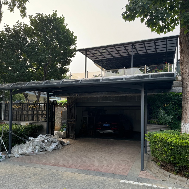 定制铝合金雨棚 抗砸耐压 庭院遮阳棚 遮阳效果较好