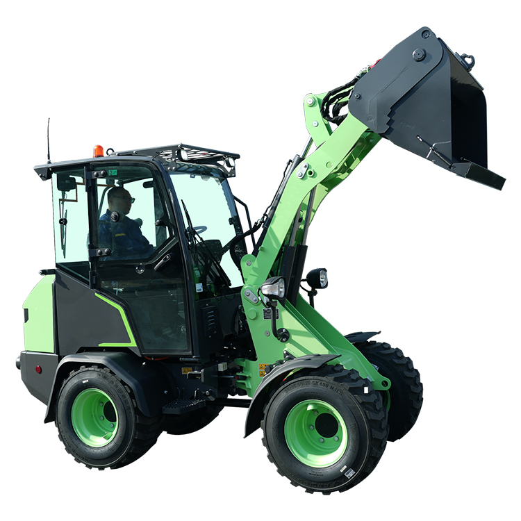 908EV轮胎式装载机 配备全景微增压驾驶室 视野开阔 操作便捷