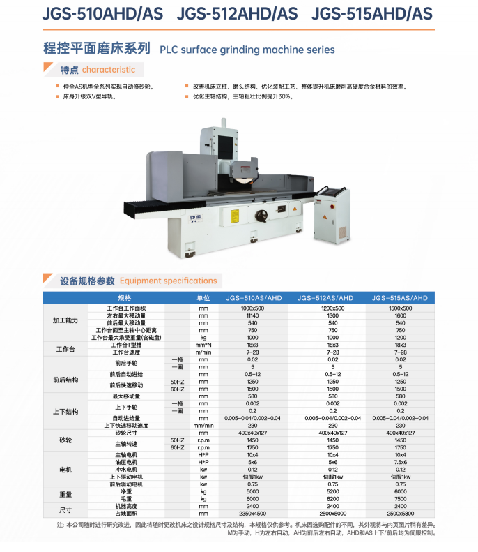 仲全精密型全自动平面磨床JGS-818AHD/AS 三轴联动 超高性价比